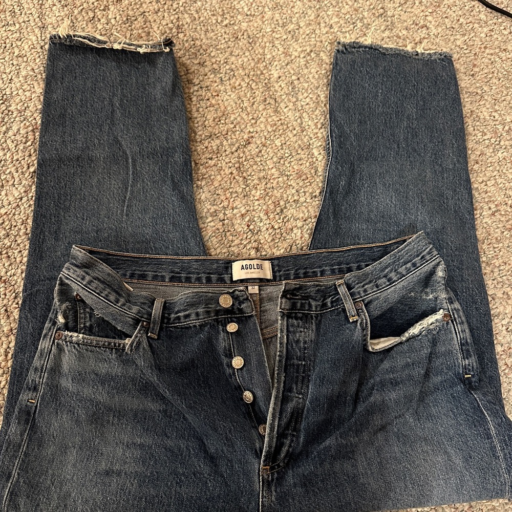AGOLDE Distressed Blue Jeans